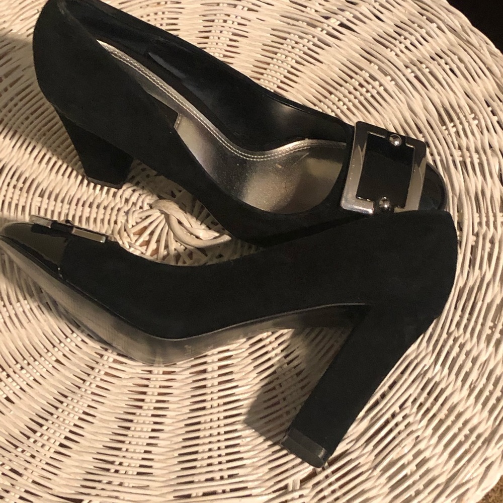 Suede heels